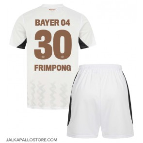 Bayer Leverkusen Jeremie Frimpong #30 Vieraspaita Lapsille 2024-25 Lyhythihainen (+ shortsit)